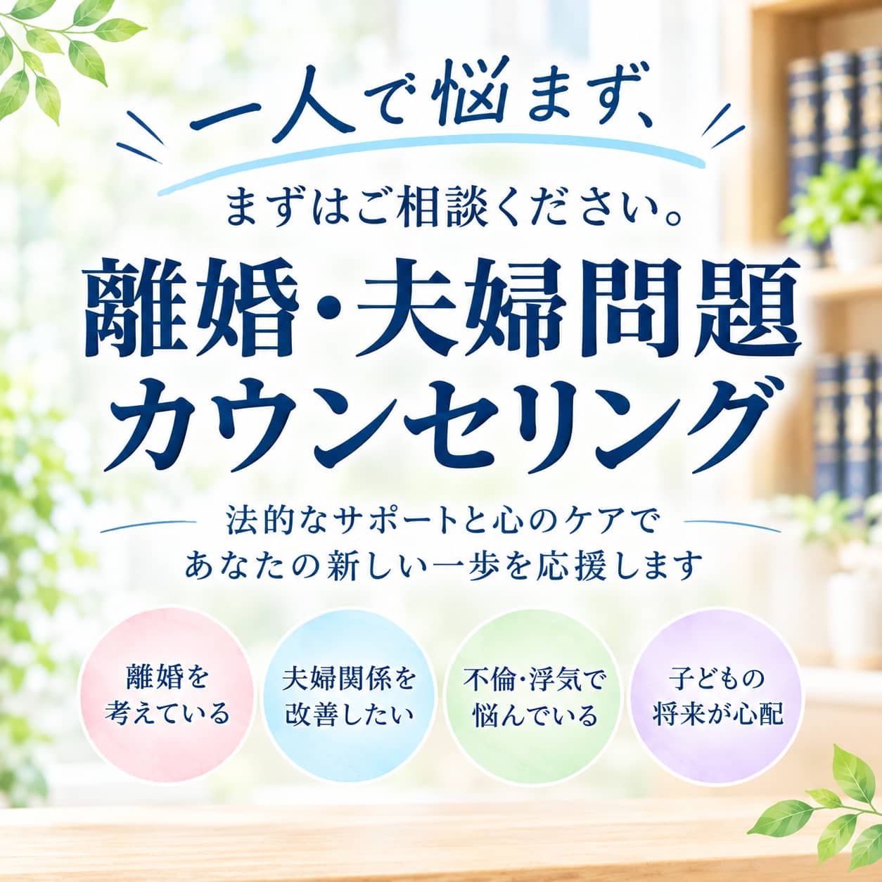 離婚・夫婦問題カウンセリング　香川・高松・岡山　行政書士ウィル法務事務所