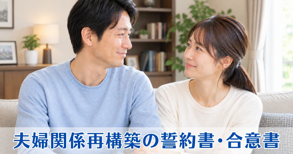 夫婦関係再構築の誓約書・合意書　行政書士ウィル法務事務所